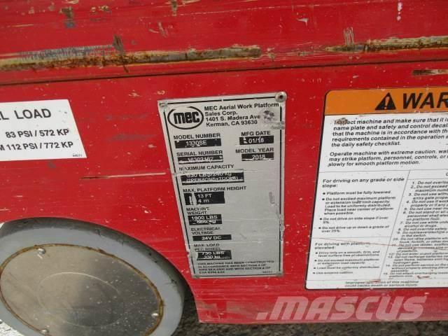 MEC 1330SE رافعات مقصية الشكل
