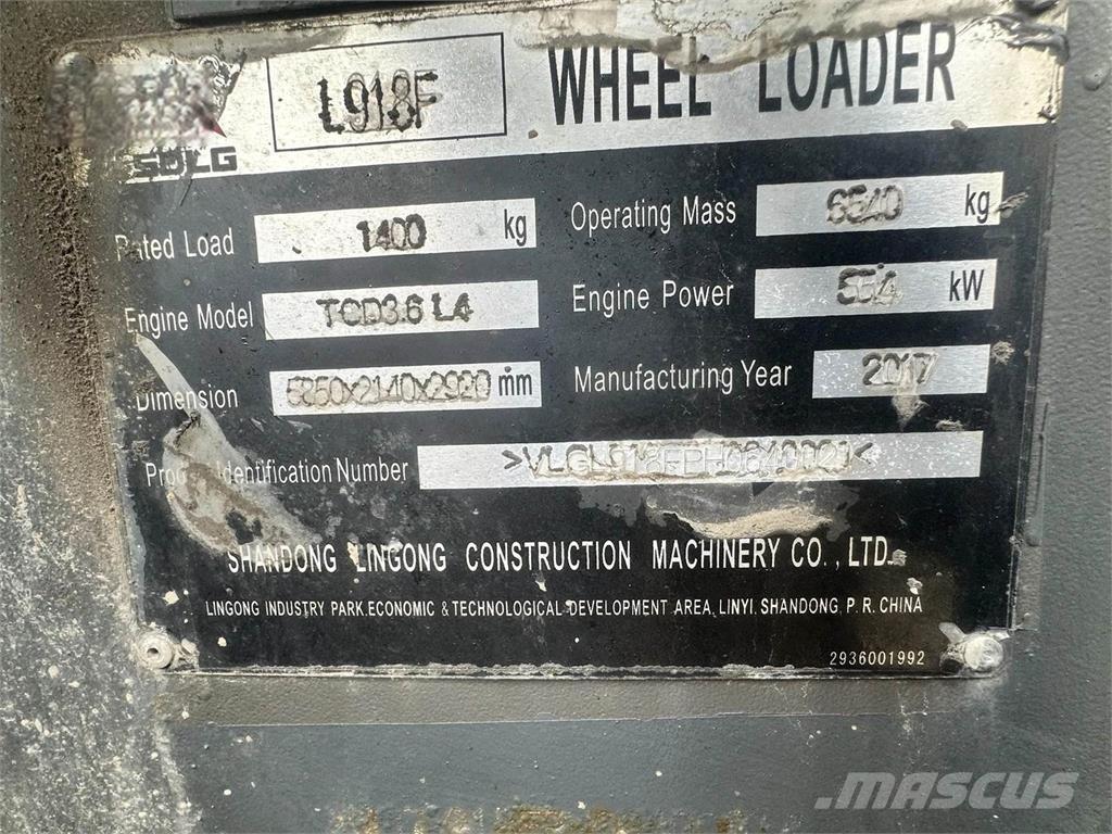 SDLG L918F لوادر بعجل