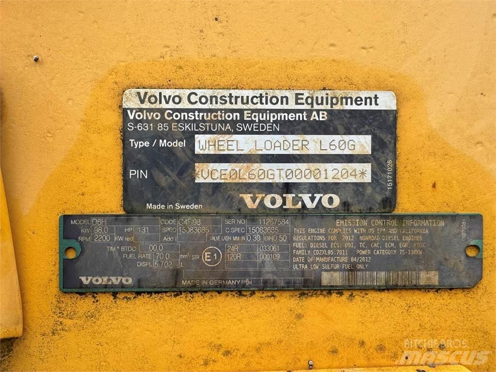 Volvo L60G لوادر بعجل