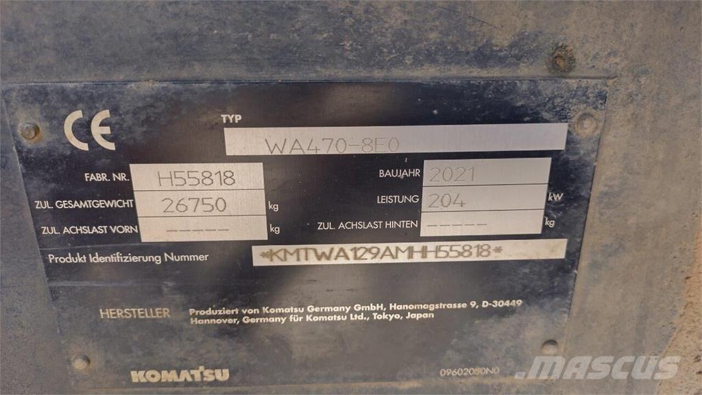 Komatsu WA 470-8 لوادر بعجل