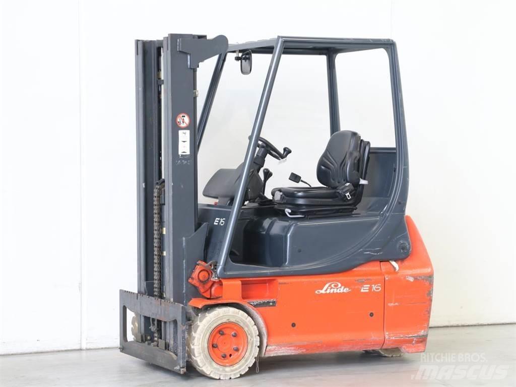Linde E16/335 شاحنات ذات رافعات شوكية تعمل بالكهرباء