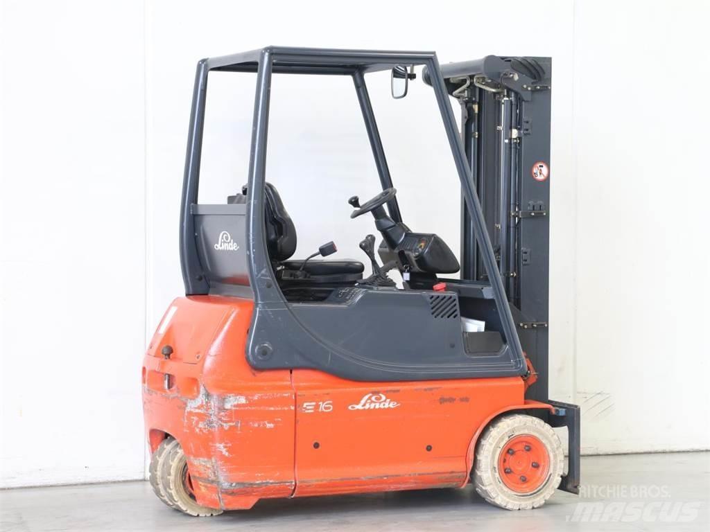 Linde E16/335 شاحنات ذات رافعات شوكية تعمل بالكهرباء