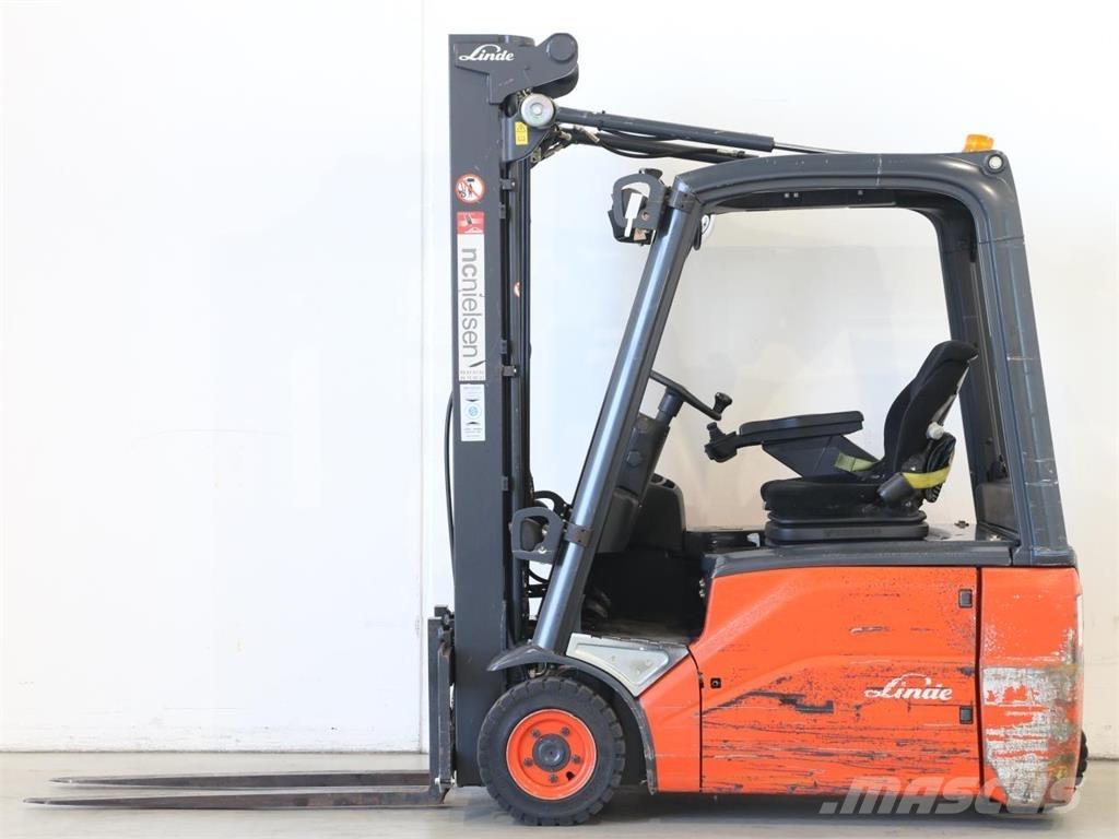 Linde E16/386-01 شاحنات ذات رافعات شوكية تعمل بالكهرباء