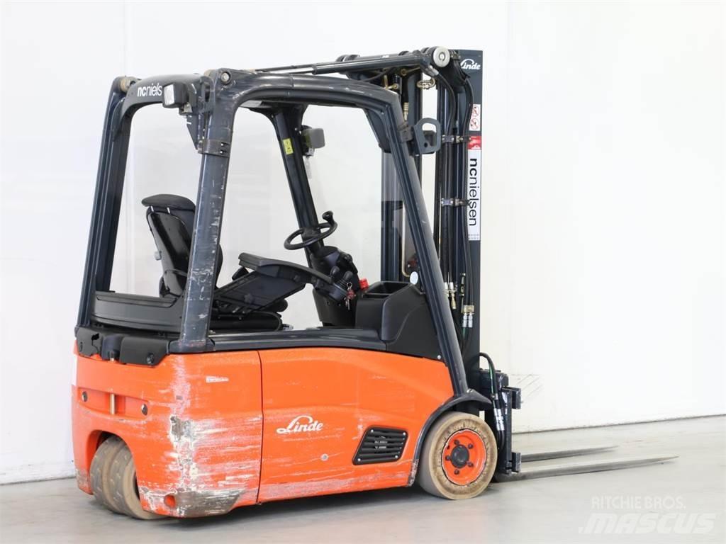 Linde E16/386-01 شاحنات ذات رافعات شوكية تعمل بالكهرباء