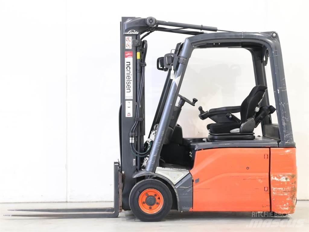 Linde E16/386-01 شاحنات ذات رافعات شوكية تعمل بالكهرباء