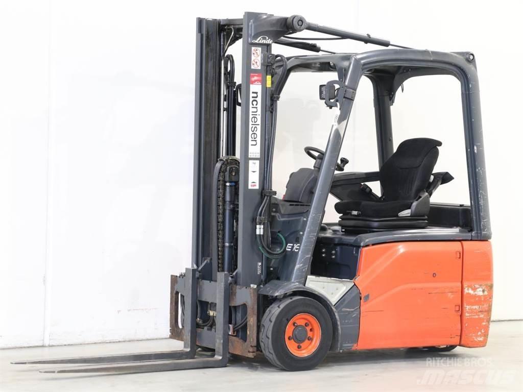 Linde E16/386-01 شاحنات ذات رافعات شوكية تعمل بالكهرباء