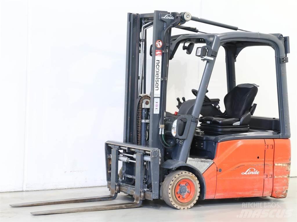 Linde E16/386-01 شاحنات ذات رافعات شوكية تعمل بالكهرباء