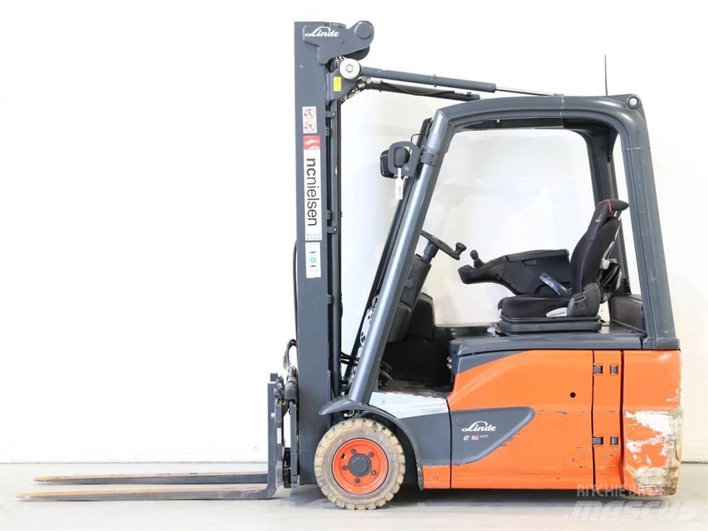 Linde E16/386-02 EVO شاحنات ذات رافعات شوكية تعمل بالكهرباء