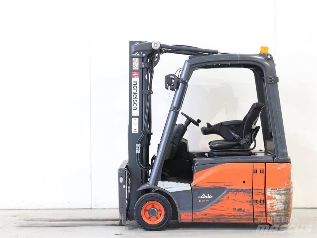 Linde E16/386-02 EVO شاحنات ذات رافعات شوكية تعمل بالكهرباء