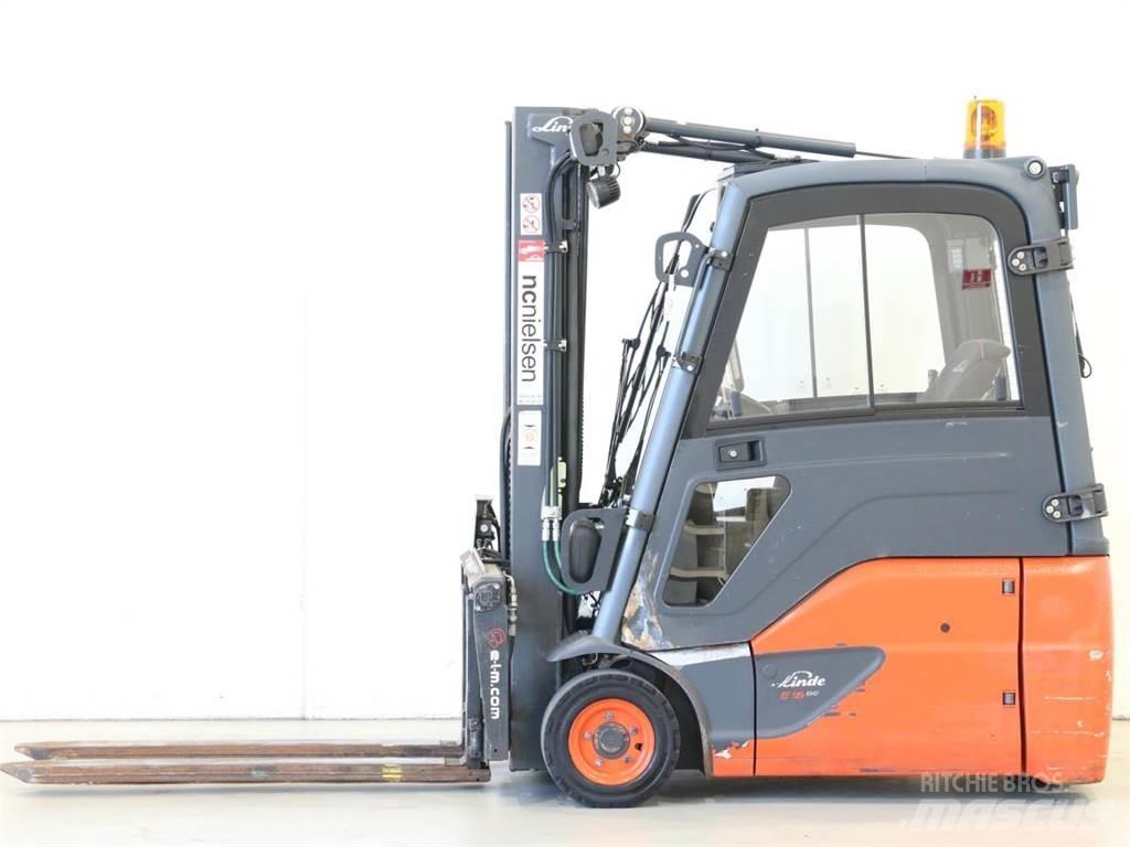 Linde E16/386-02 EVO شاحنات ذات رافعات شوكية تعمل بالكهرباء