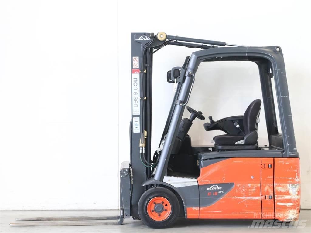 Linde E16/386-02 EVO شاحنات ذات رافعات شوكية تعمل بالكهرباء