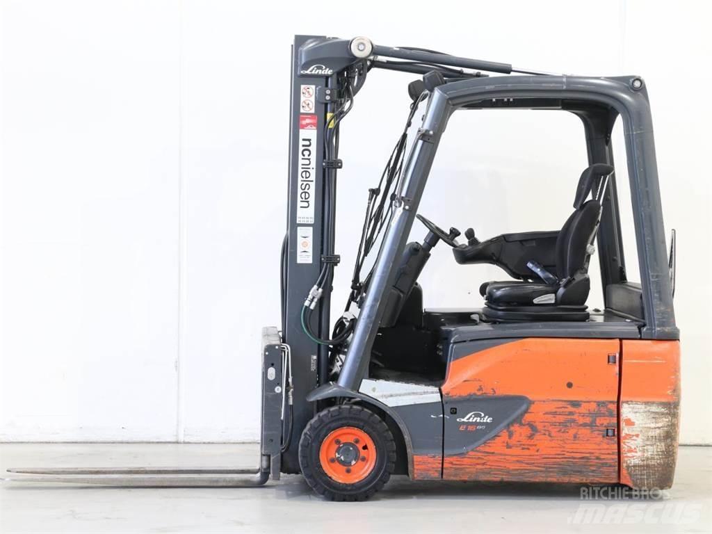 Linde E16 EVO/386-02 شاحنات ذات رافعات شوكية تعمل بالكهرباء