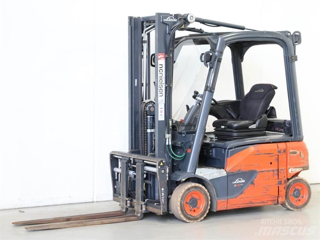 Linde E16P/386-02 شاحنات ذات رافعات شوكية تعمل بالكهرباء