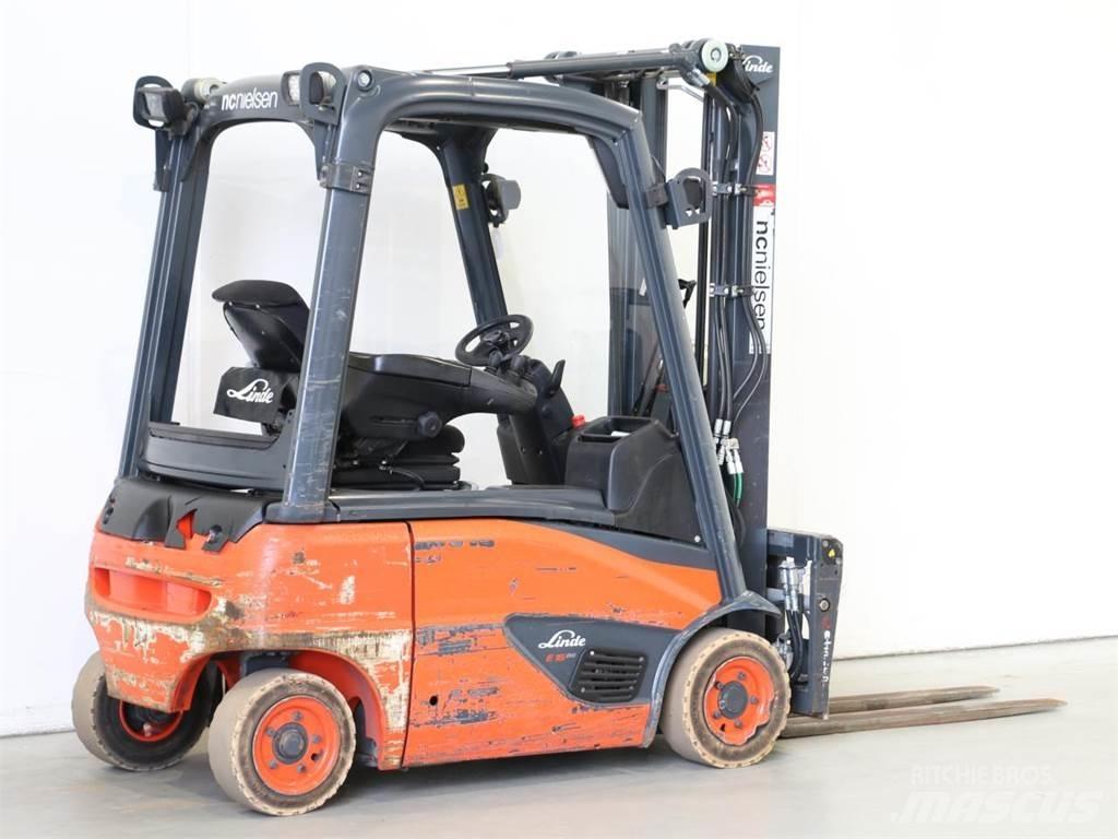 Linde E16P/386-02 شاحنات ذات رافعات شوكية تعمل بالكهرباء