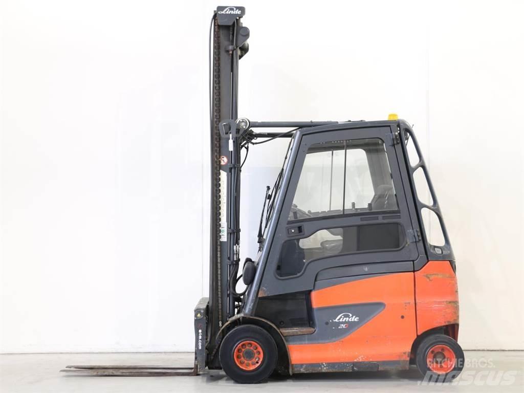 Linde E20/600H/387 شاحنات ذات رافعات شوكية تعمل بالكهرباء