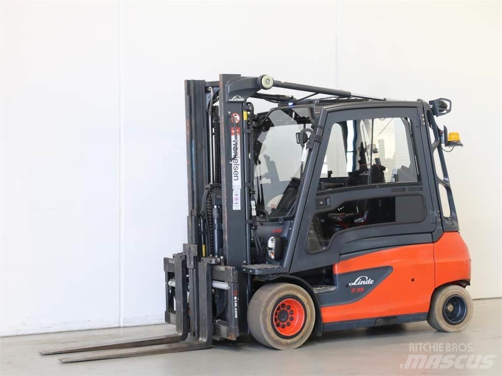 Linde E35L/387 شاحنات ذات رافعات شوكية تعمل بالكهرباء