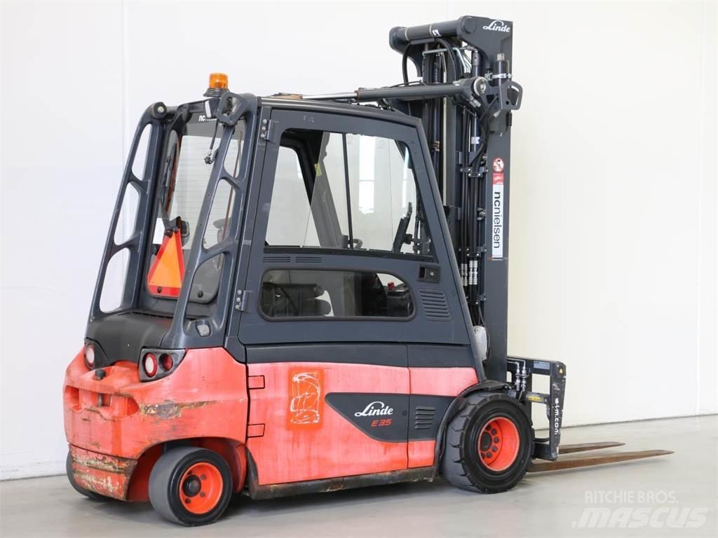 Linde E35L/387 شاحنات ذات رافعات شوكية تعمل بالكهرباء