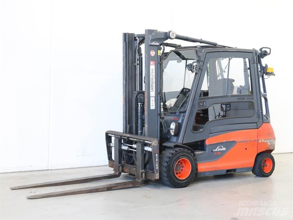 Linde E35L/387 شاحنات ذات رافعات شوكية تعمل بالكهرباء