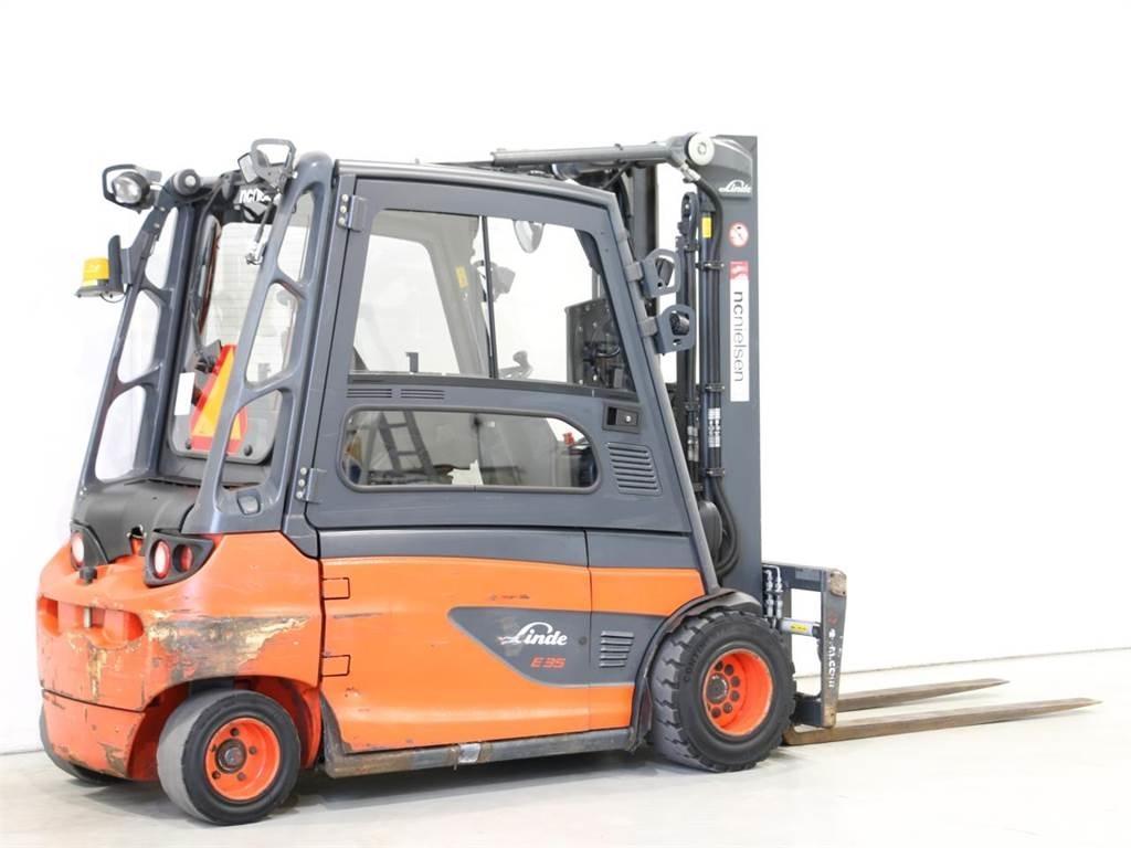 Linde E35L/387 شاحنات ذات رافعات شوكية تعمل بالكهرباء