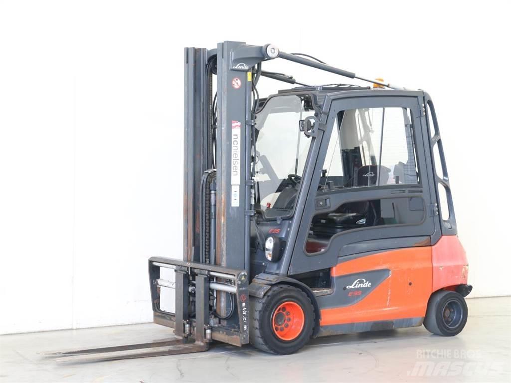 Linde E35L/387 شاحنات ذات رافعات شوكية تعمل بالكهرباء
