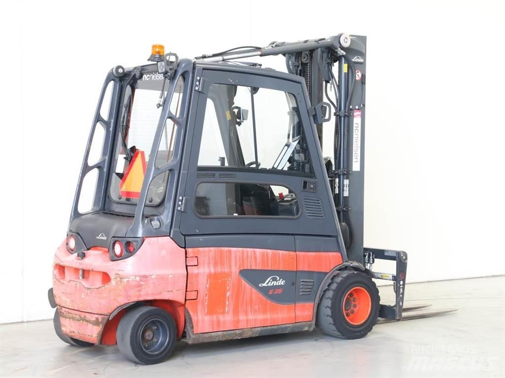 Linde E35L/387 شاحنات ذات رافعات شوكية تعمل بالكهرباء