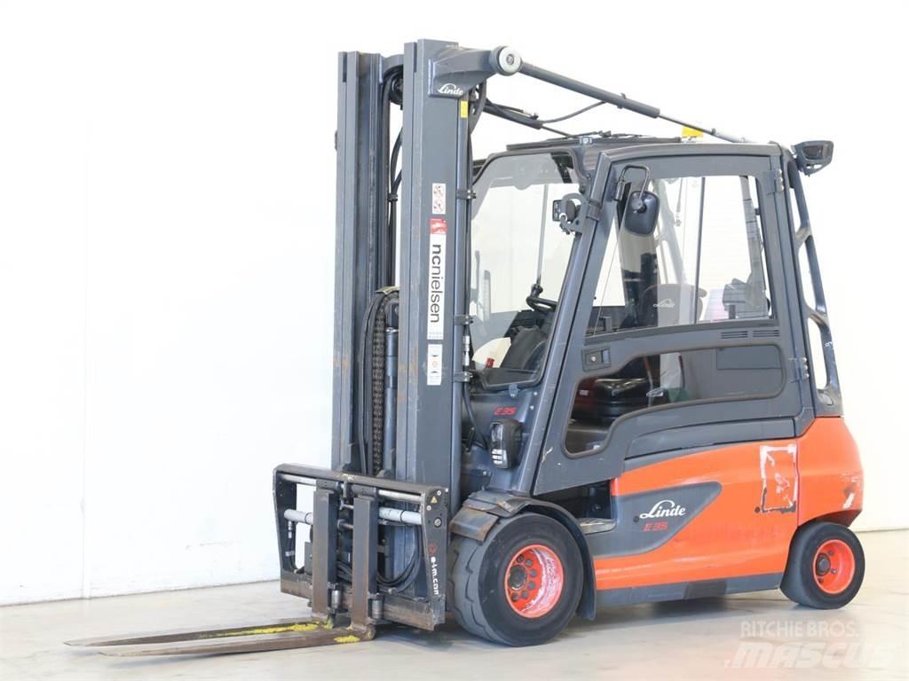 Linde E35L/387 شاحنات ذات رافعات شوكية تعمل بالكهرباء