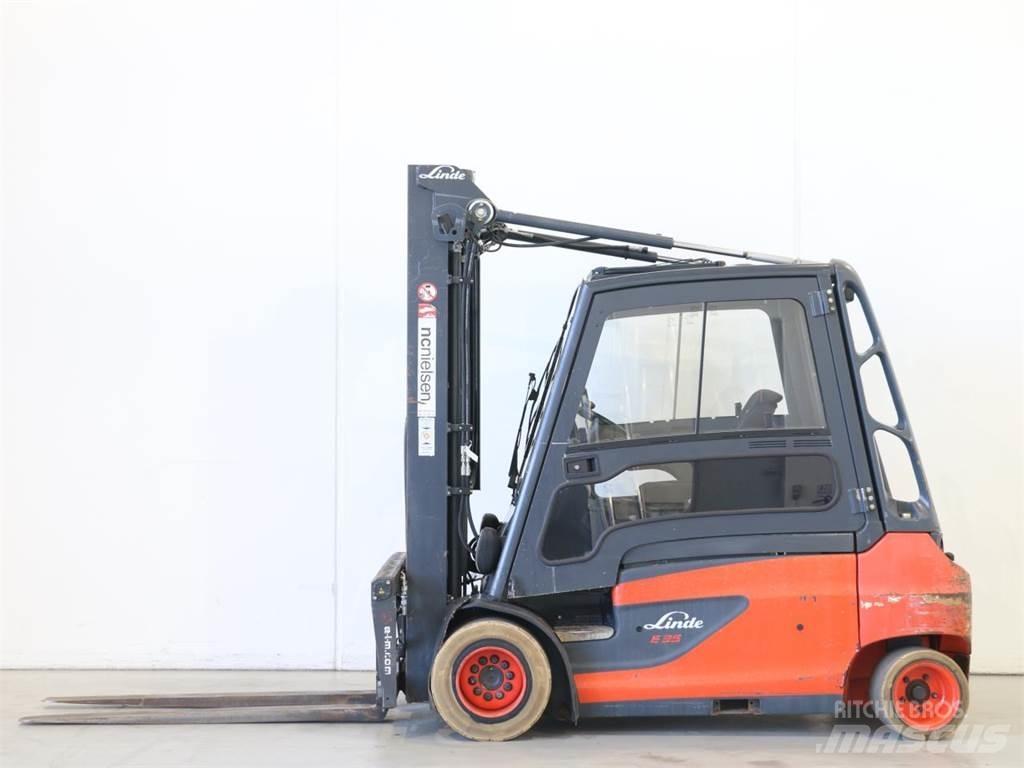 Linde E35L/387 شاحنات ذات رافعات شوكية تعمل بالكهرباء