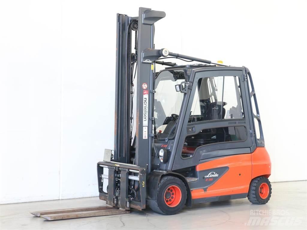 Linde E35L/387 شاحنات ذات رافعات شوكية تعمل بالكهرباء