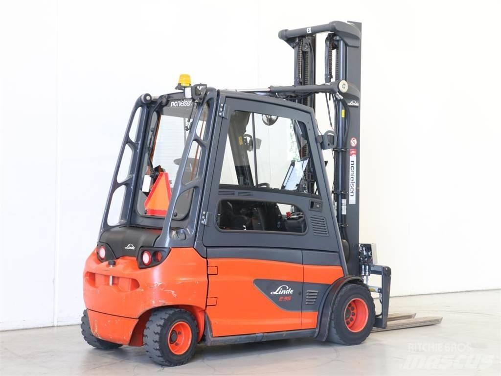 Linde E35L/387 شاحنات ذات رافعات شوكية تعمل بالكهرباء