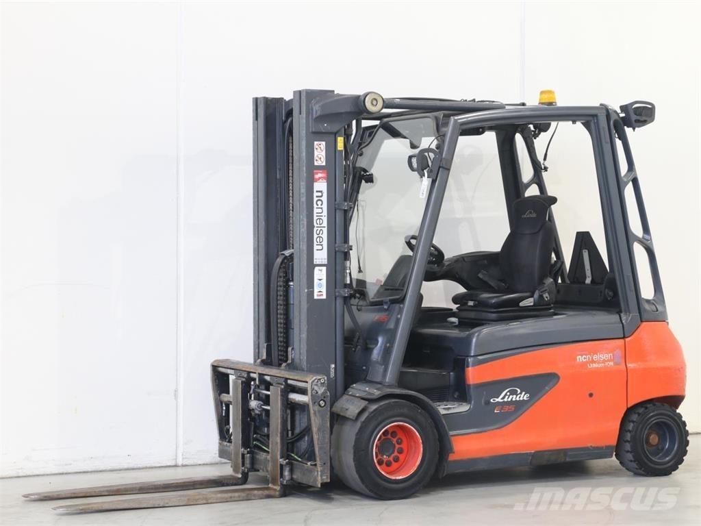Linde E35L/387 شاحنات ذات رافعات شوكية تعمل بالكهرباء