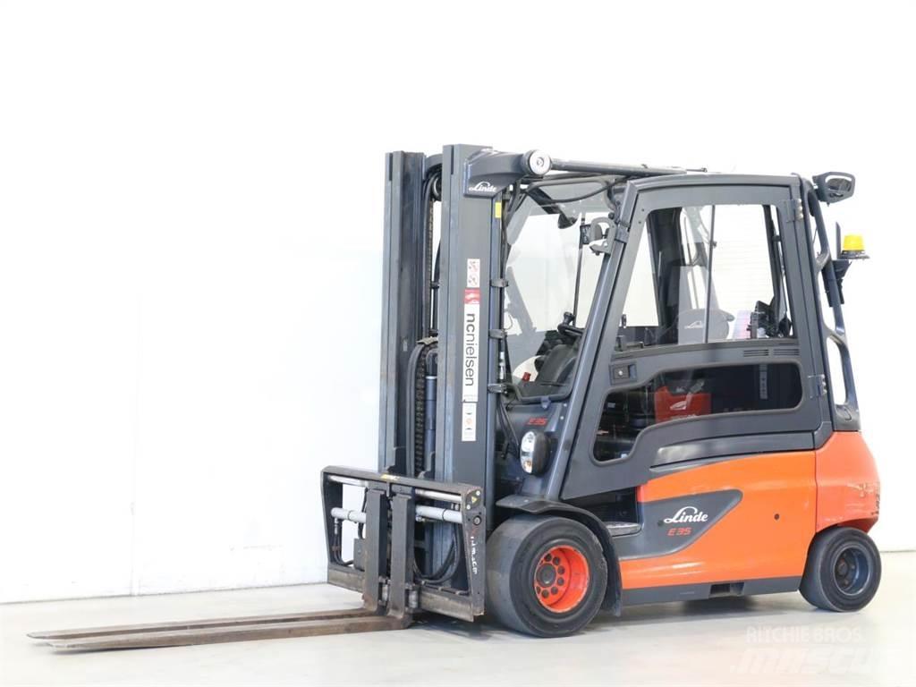 Linde E35L/387-01 شاحنات ذات رافعات شوكية تعمل بالكهرباء