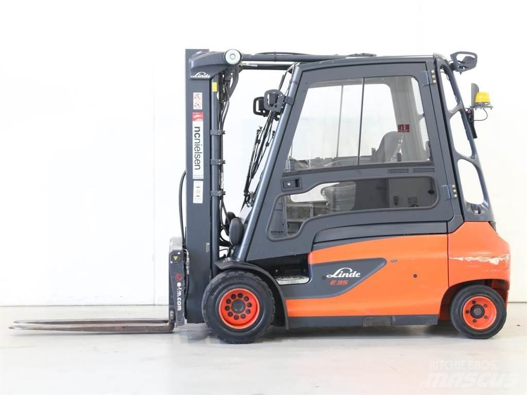 Linde E35L/387-01 شاحنات ذات رافعات شوكية تعمل بالكهرباء