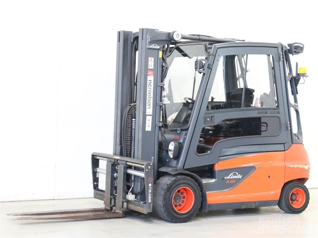 Linde E35L/387-01 شاحنات ذات رافعات شوكية تعمل بالكهرباء