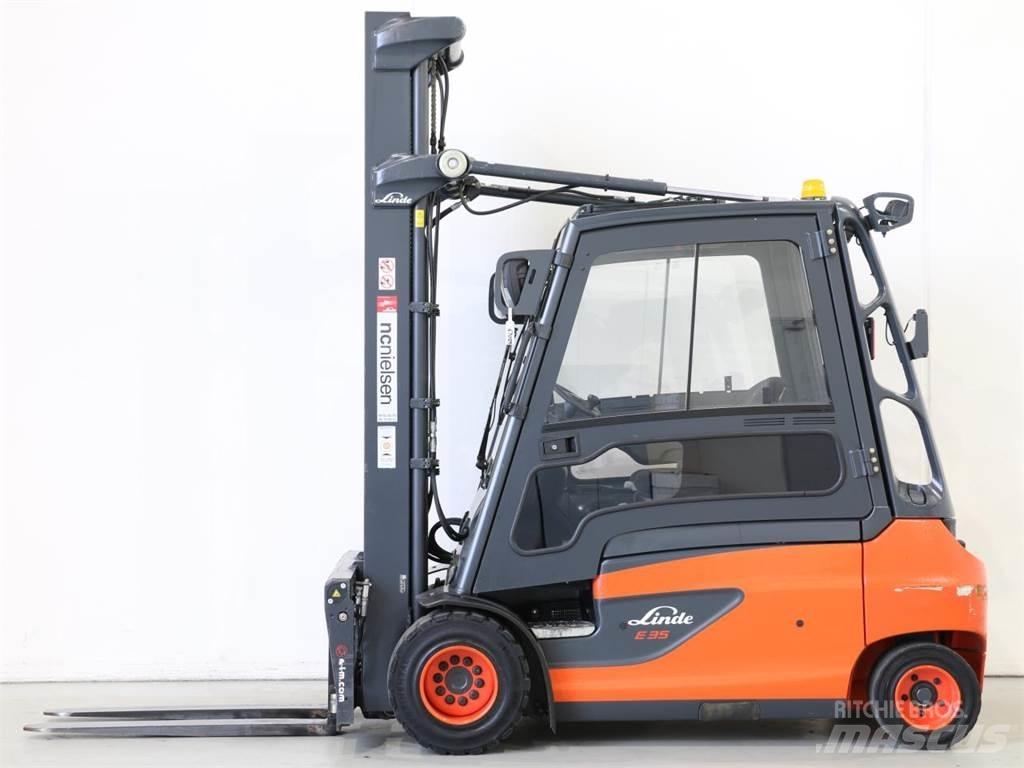 Linde E35L/387-01 شاحنات ذات رافعات شوكية تعمل بالكهرباء