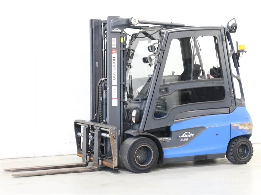Linde E35L/387-01 شاحنات ذات رافعات شوكية تعمل بالكهرباء