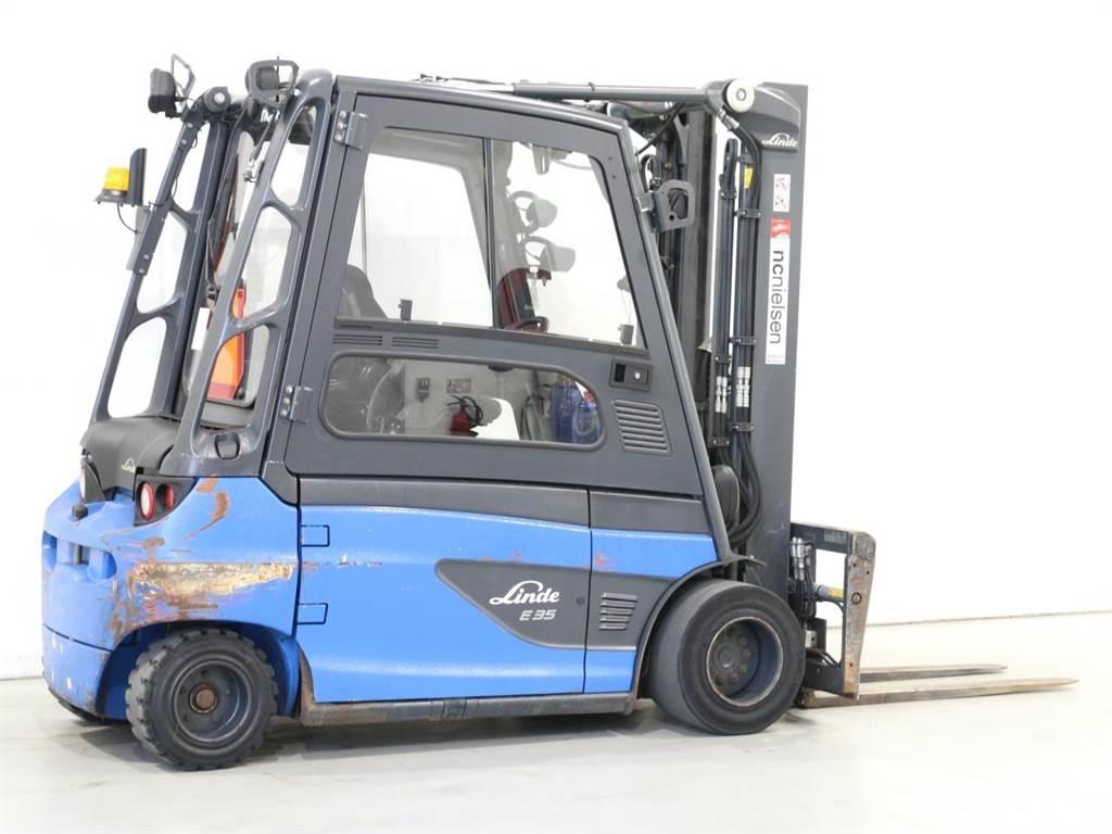 Linde E35L/387-01 شاحنات ذات رافعات شوكية تعمل بالكهرباء