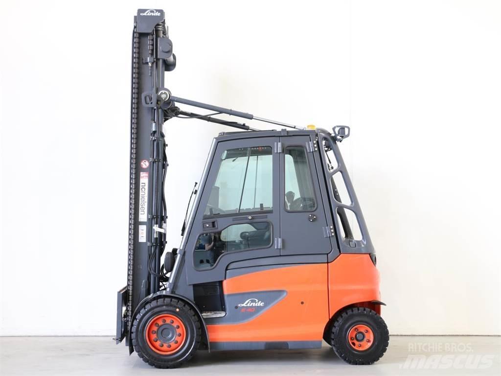 Linde E40/600H/388 شاحنات ذات رافعات شوكية تعمل بالكهرباء