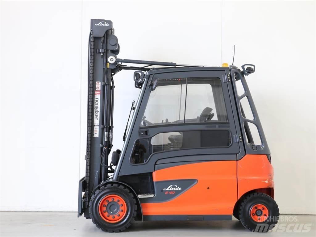Linde E40/600HL/388 شاحنات ذات رافعات شوكية تعمل بالكهرباء