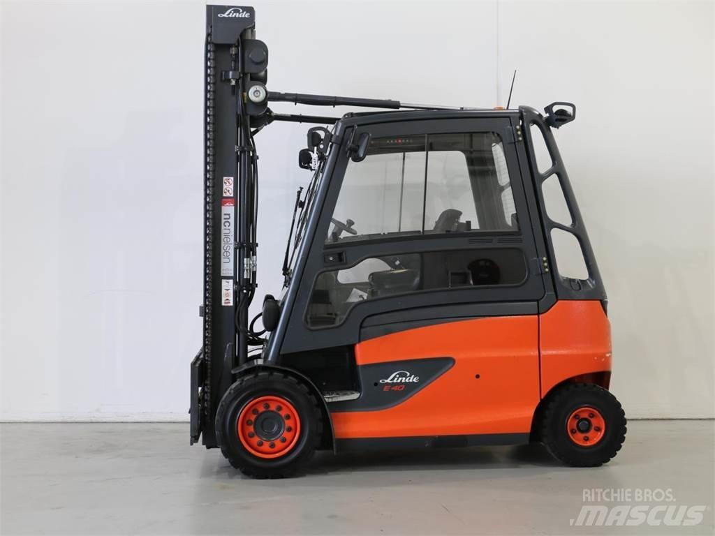 Linde E40/600HL/388 شاحنات ذات رافعات شوكية تعمل بالكهرباء