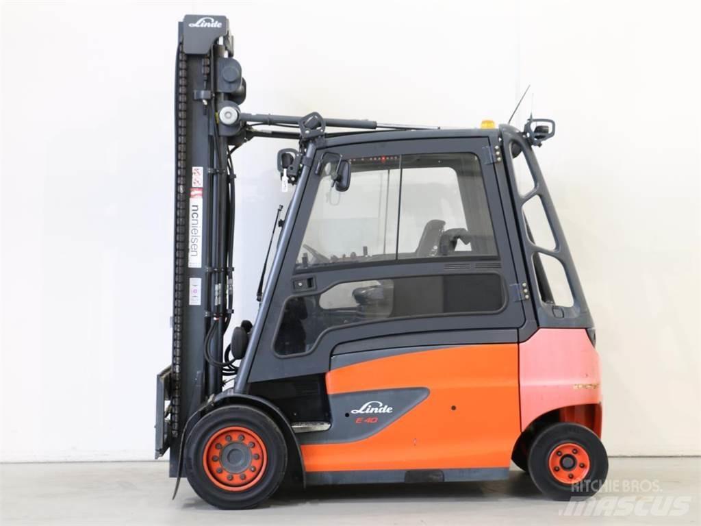 Linde E40/600HL/388 شاحنات ذات رافعات شوكية تعمل بالكهرباء