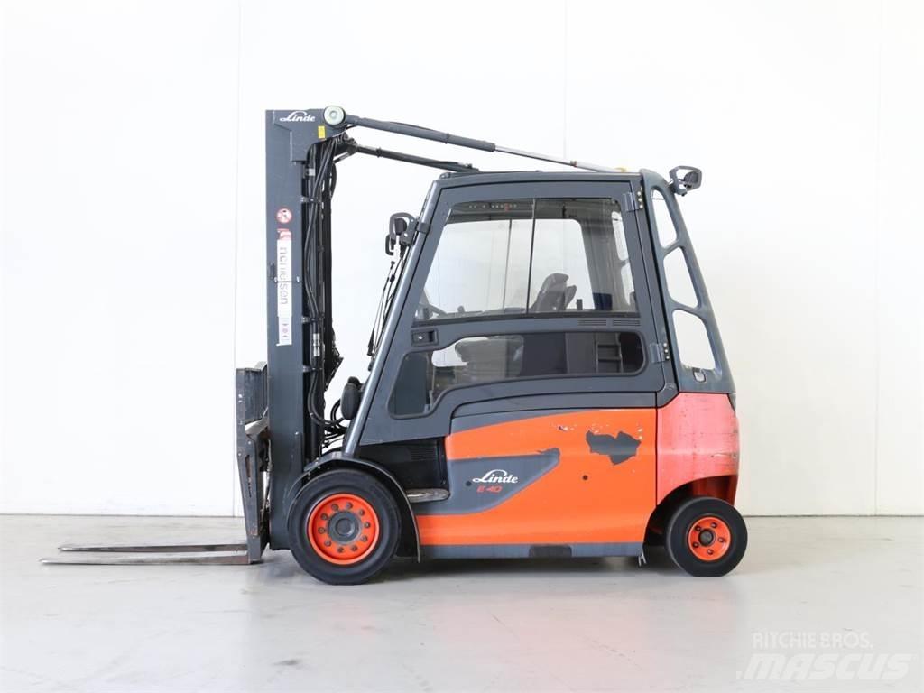 Linde E40/600HL/388 شاحنات ذات رافعات شوكية تعمل بالكهرباء
