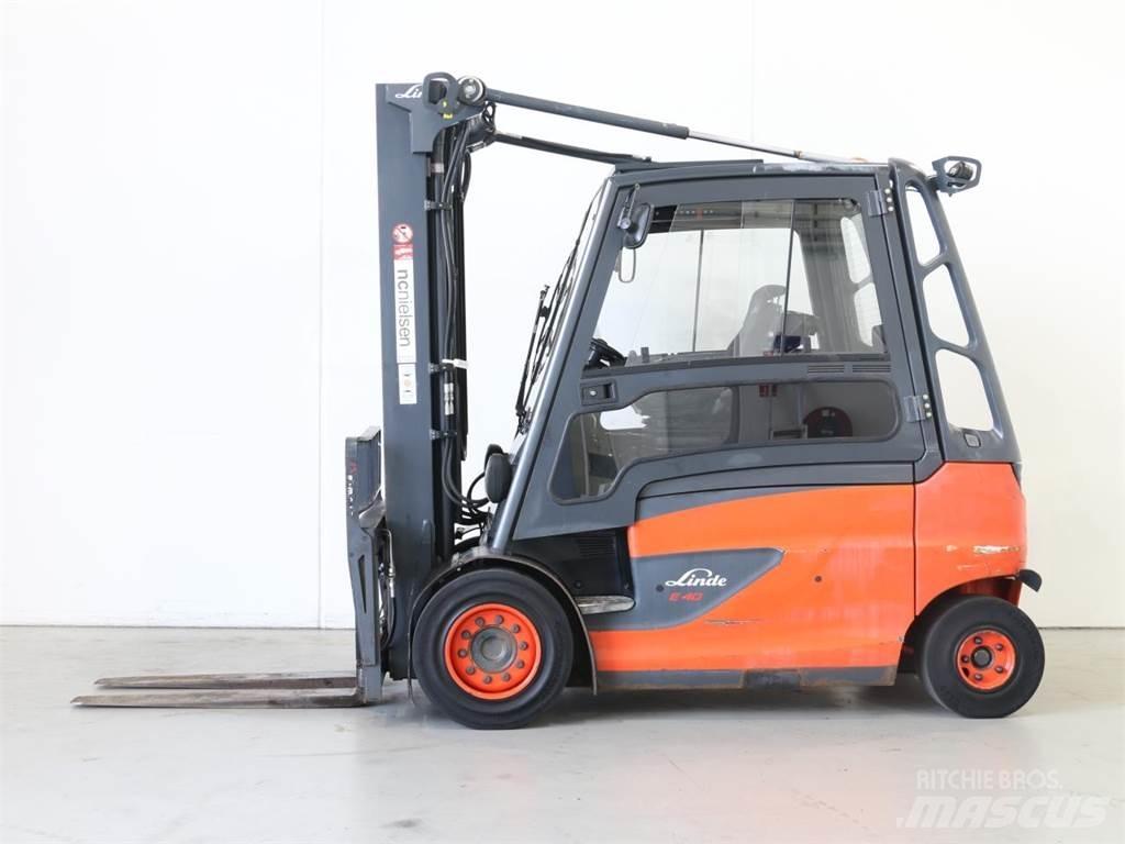 Linde E40/600HL/388 شاحنات ذات رافعات شوكية تعمل بالكهرباء