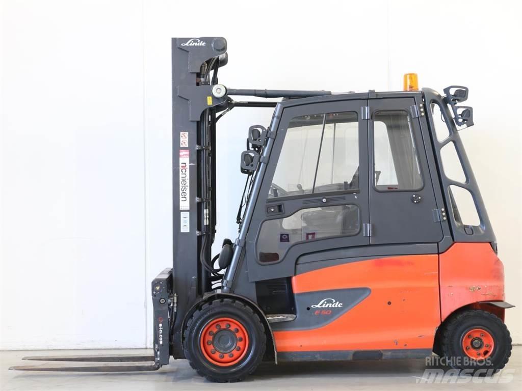 Linde E50/600HL/388 شاحنات ذات رافعات شوكية تعمل بالكهرباء