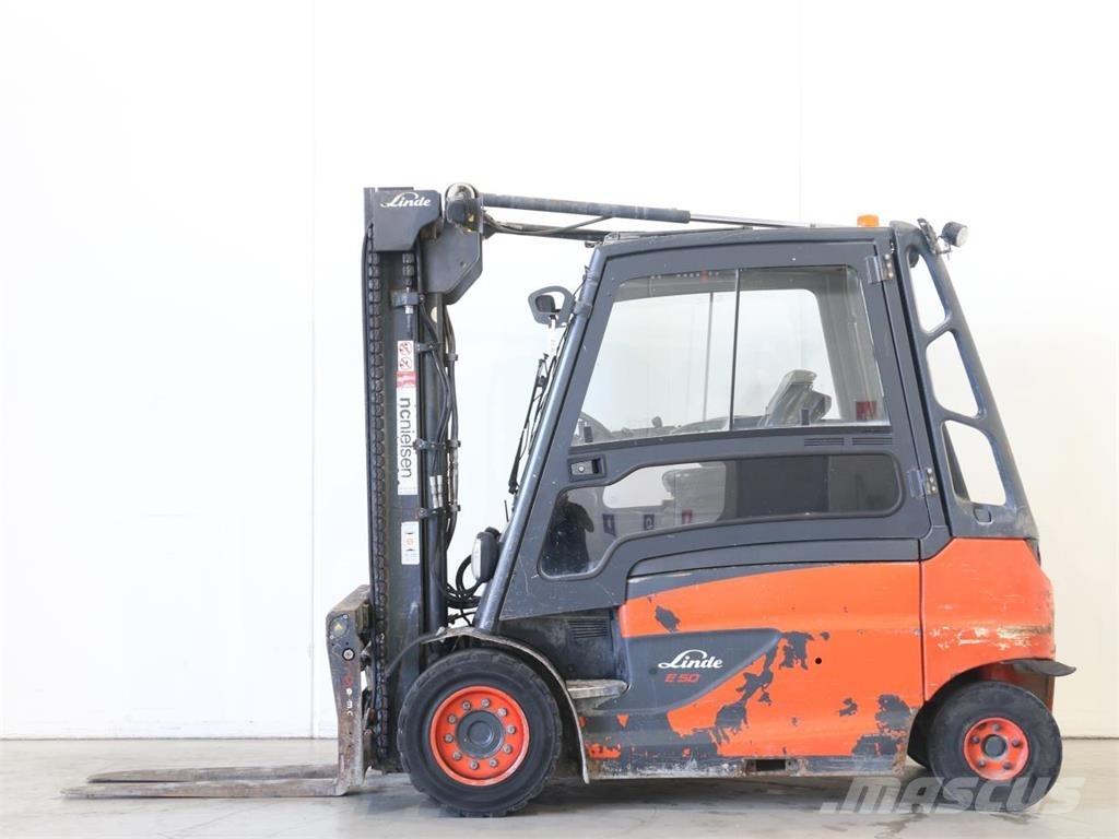 Linde E50/600HL/388 شاحنات ذات رافعات شوكية تعمل بالكهرباء