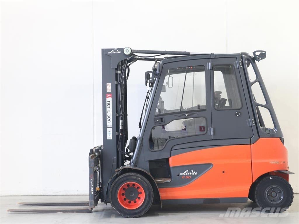 Linde E50/600HL/388 شاحنات ذات رافعات شوكية تعمل بالكهرباء