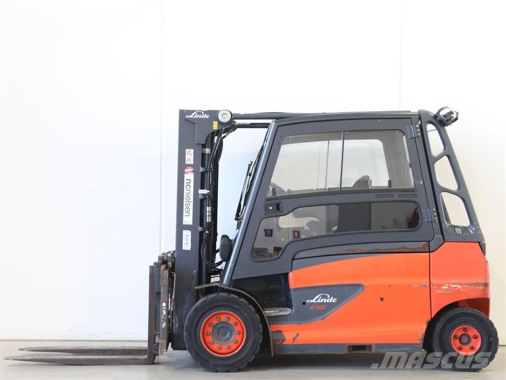 Linde E50L/388 شاحنات ذات رافعات شوكية تعمل بالكهرباء