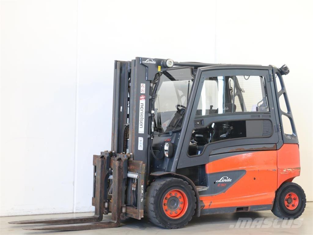 Linde E50L/388 شاحنات ذات رافعات شوكية تعمل بالكهرباء