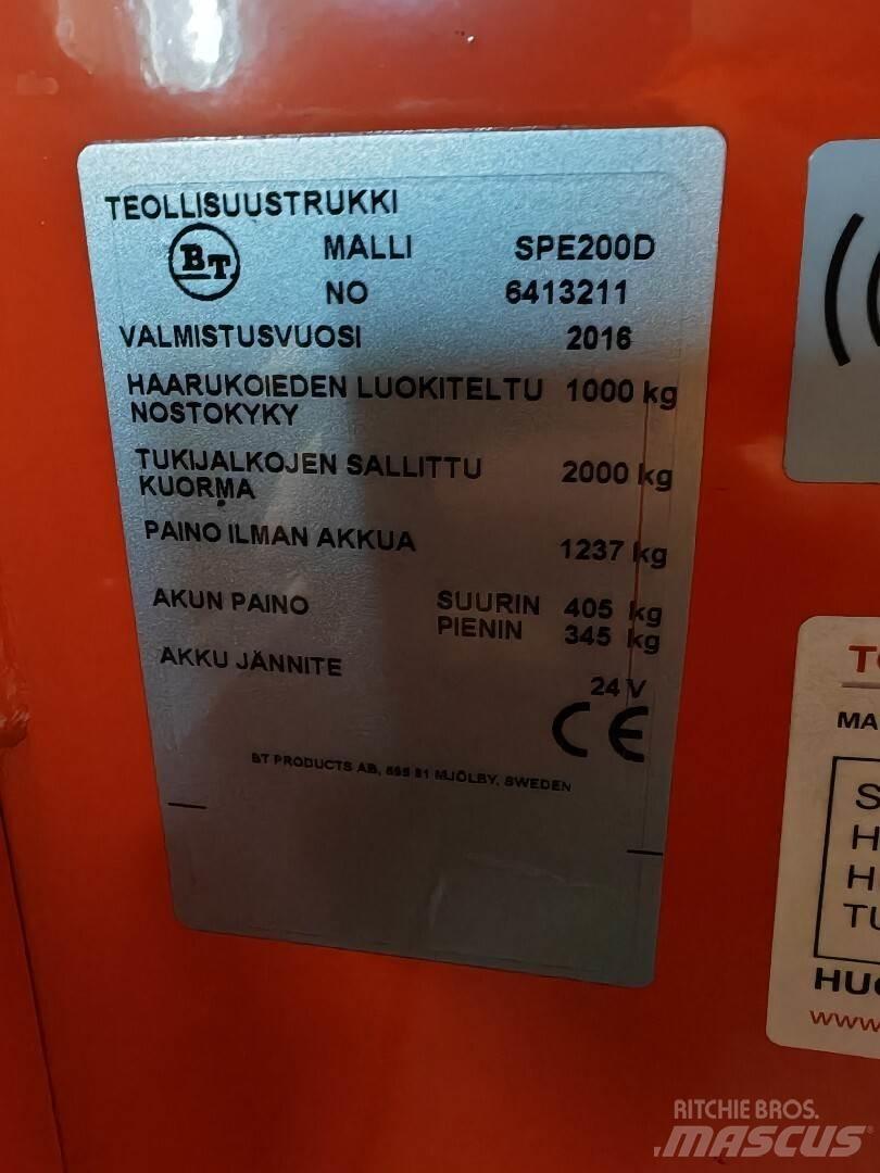 BT SPE200D شاحنات ذات رافعات شوكية - أخرى