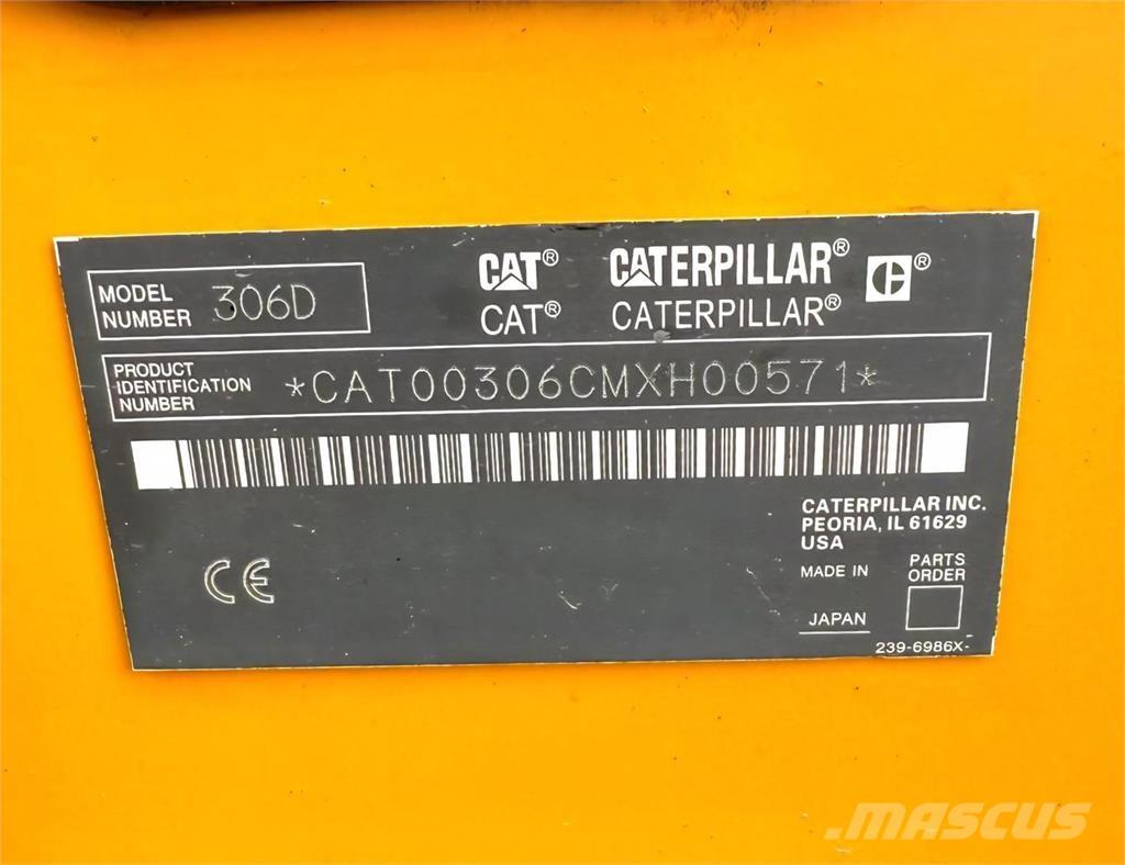 CAT 306D حفارات صغيرة أقل من 7 طن (حفارات صغيرة)
