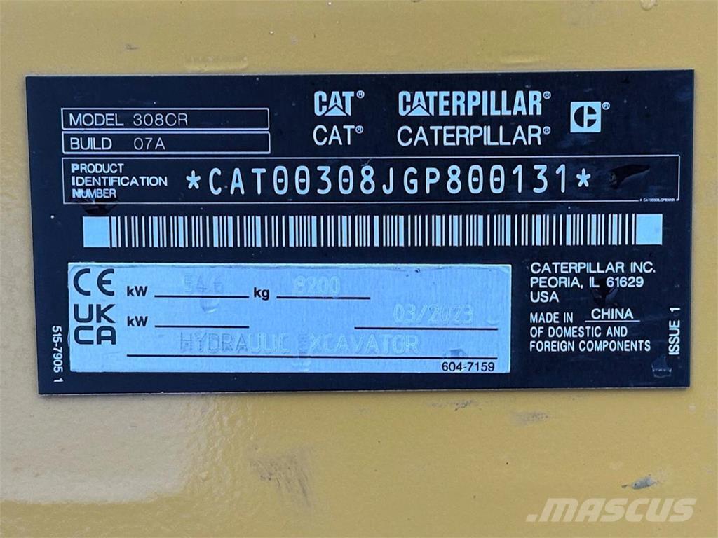 CAT 308 حفارات وسط 7 طن - 12 طن